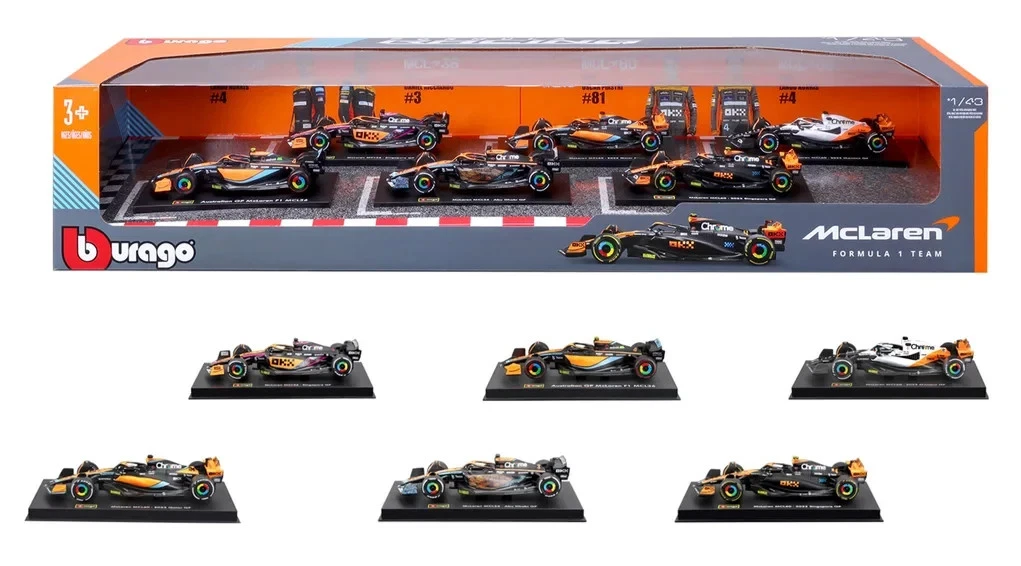 Bburago 1:43 McLaren F1 Die-cast Model 6-pack Limited Edition
