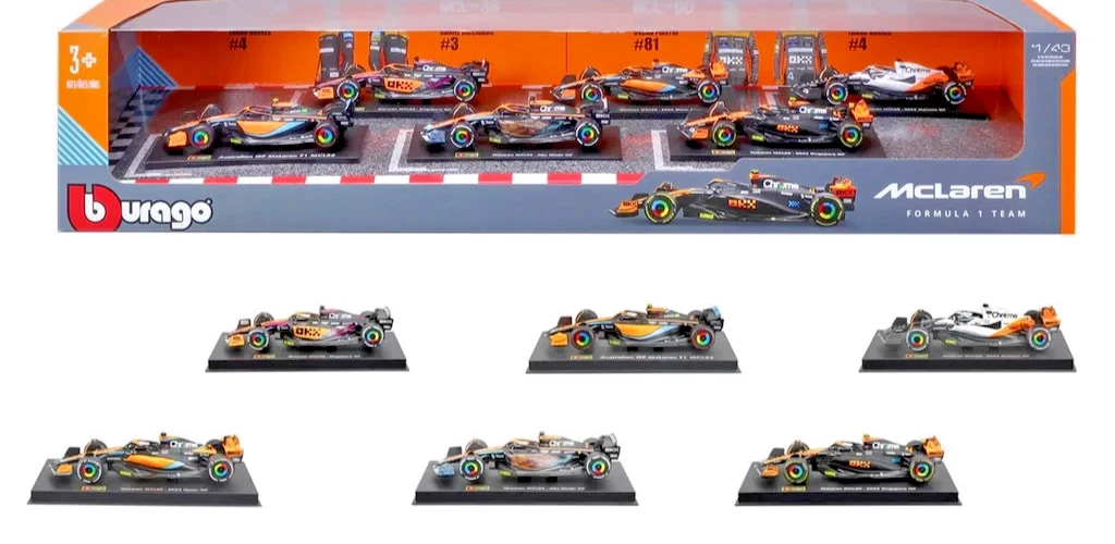 Bburago 1:43 McLaren F1 Die-cast Model 6-pack Limited Edition - photo 2