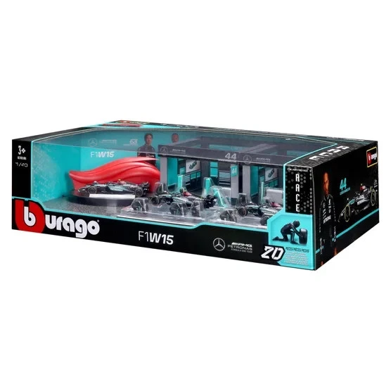 1:43 Mercedes-AMG F1 Deluxe Paddock Set | 3 Cars | Pit Crew - photo 4