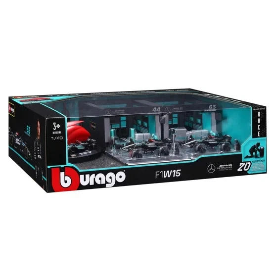 1:43 Mercedes-AMG F1 Deluxe Paddock Set | 3 Cars | Pit Crew - photo 5