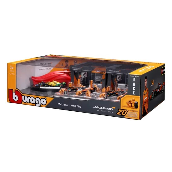 Burago 1:43 McLaren F1 Deluxe Paddock Set | 3 Cars | Pit Crew - photo 4