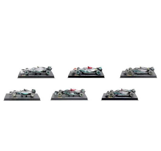 Bburago Mercedes F1 1:43 Die Cast 6-Pack - Hamilton, Rosberg, Bo - photo 3