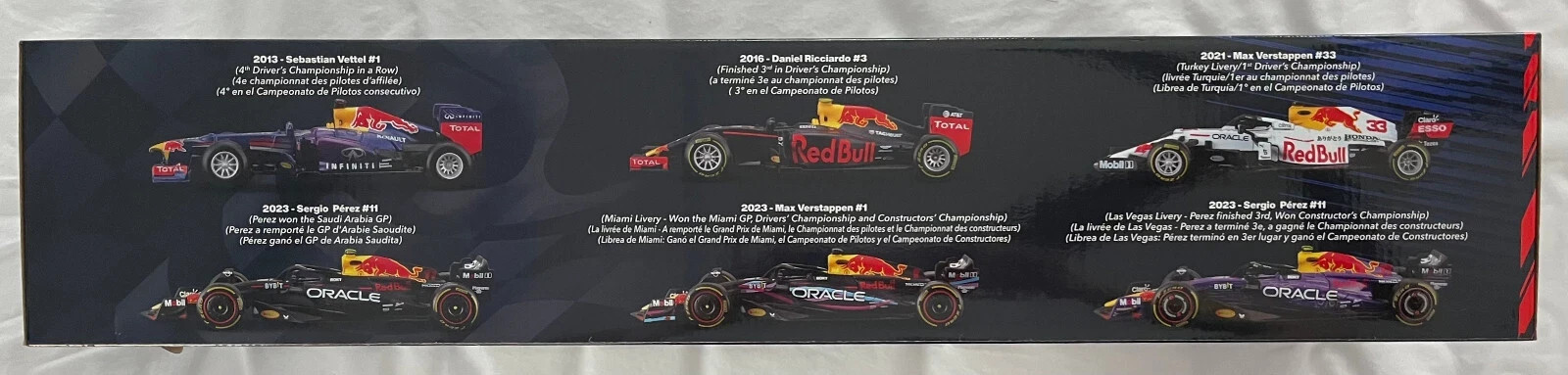 Bburago Oracle Red Bull Racing F1 1:43 Die Cast 6-Pack Set - photo 5