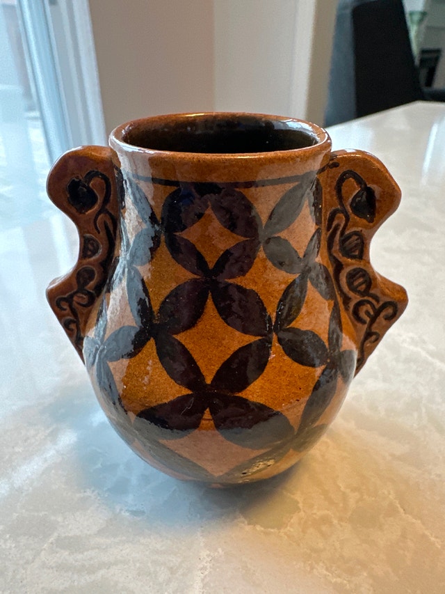 Ceramic Vase signed by Angangou