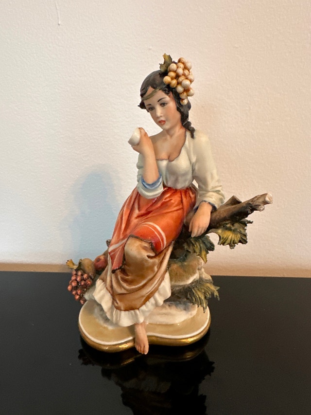 Porcelain Figurine "Autumn" by Luciano Cazzola