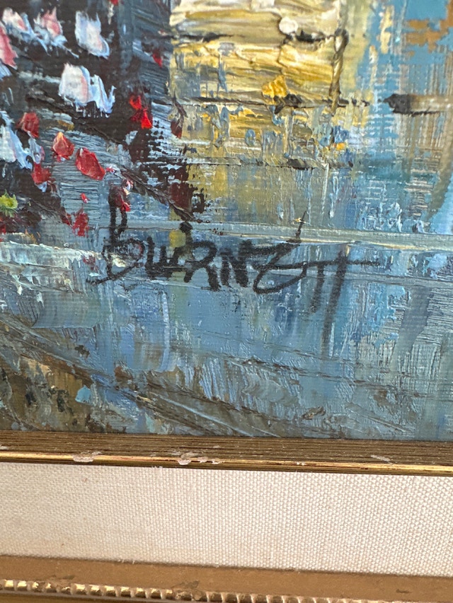 Oil Painting of Paris Signed By Caroline Burnett. - photo 2