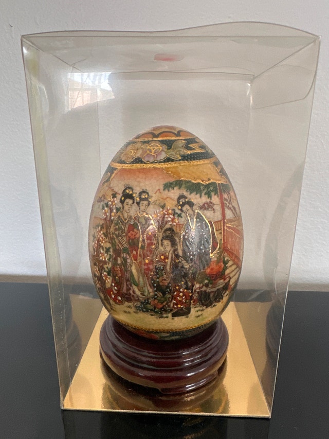 Satsuma porcelain egg