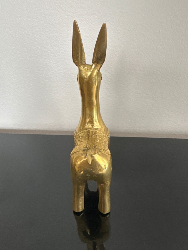 Solid brass donkey. - photo 5