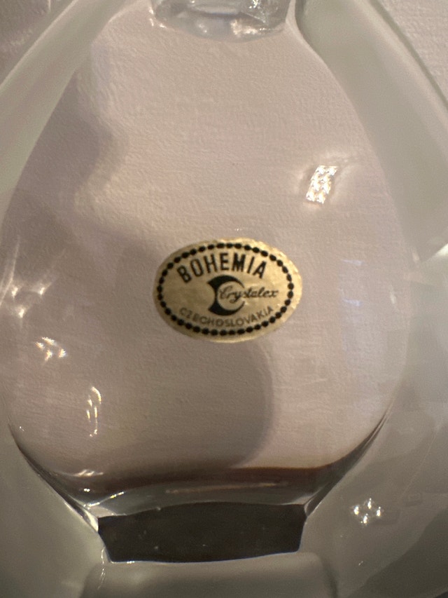 Bohemia Crystalex vintage crystal decanter. - photo 2