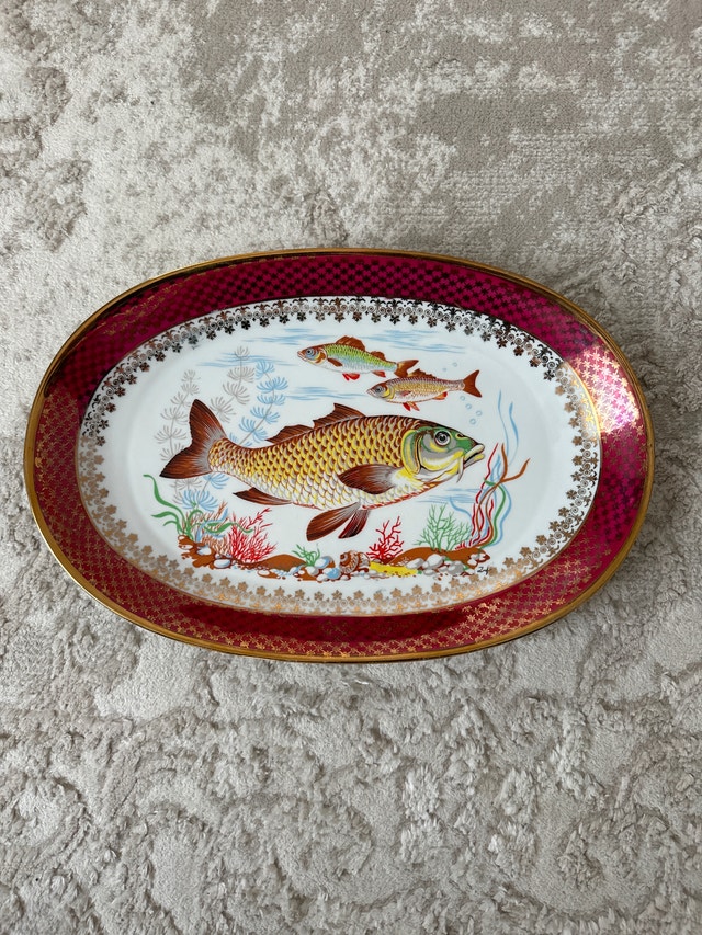 Porcelain Oval Fish Platter