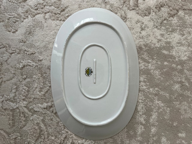 Porcelain Oval Fish Platter - photo 2