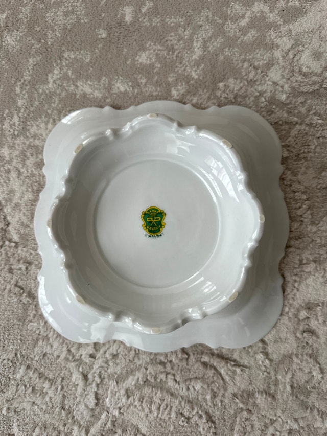 Pedestal Bowl Gold Accents - photo 3