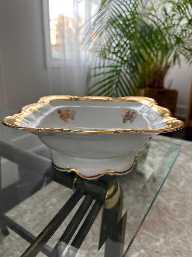 Pedestal Bowl Gold Accents - photo 5