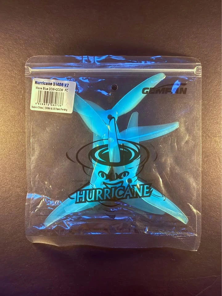 FPV Drone 5 inch Propellers (4 Colours) — GEMFAN Hurricane 51466 - photo 2