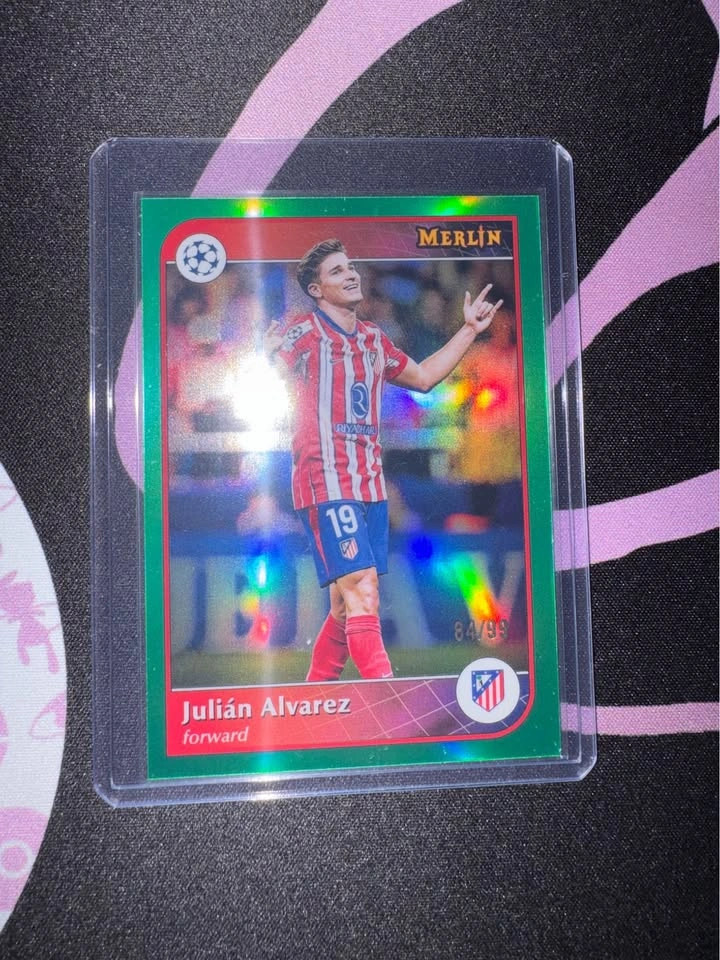 TOPPS Merlin Julián Alvarez Green Insert 84/99 #142 - photo 2
