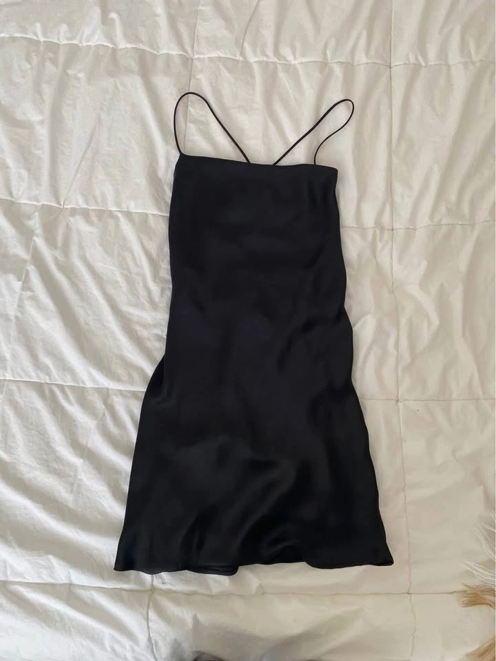 Black Silk Dress | Summer Item - photo 2