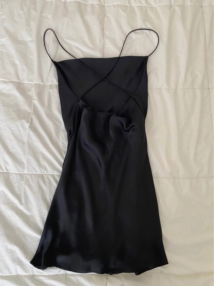 Black Silk Dress | Summer Item - photo 3