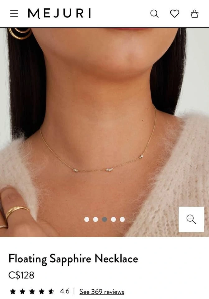 Floating Sapphire Necklace - photo 3