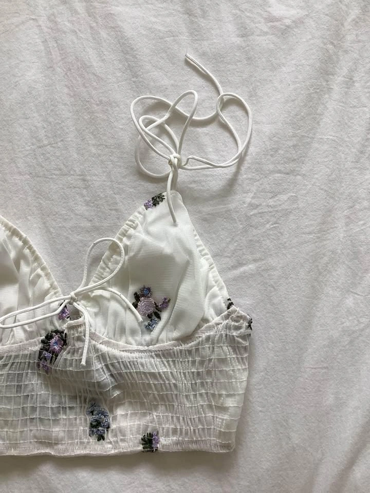 White Summer Top - Small - photo 2