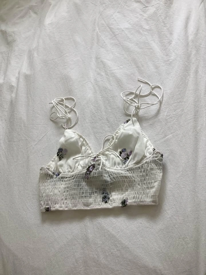 White Summer Top - Small - photo 4