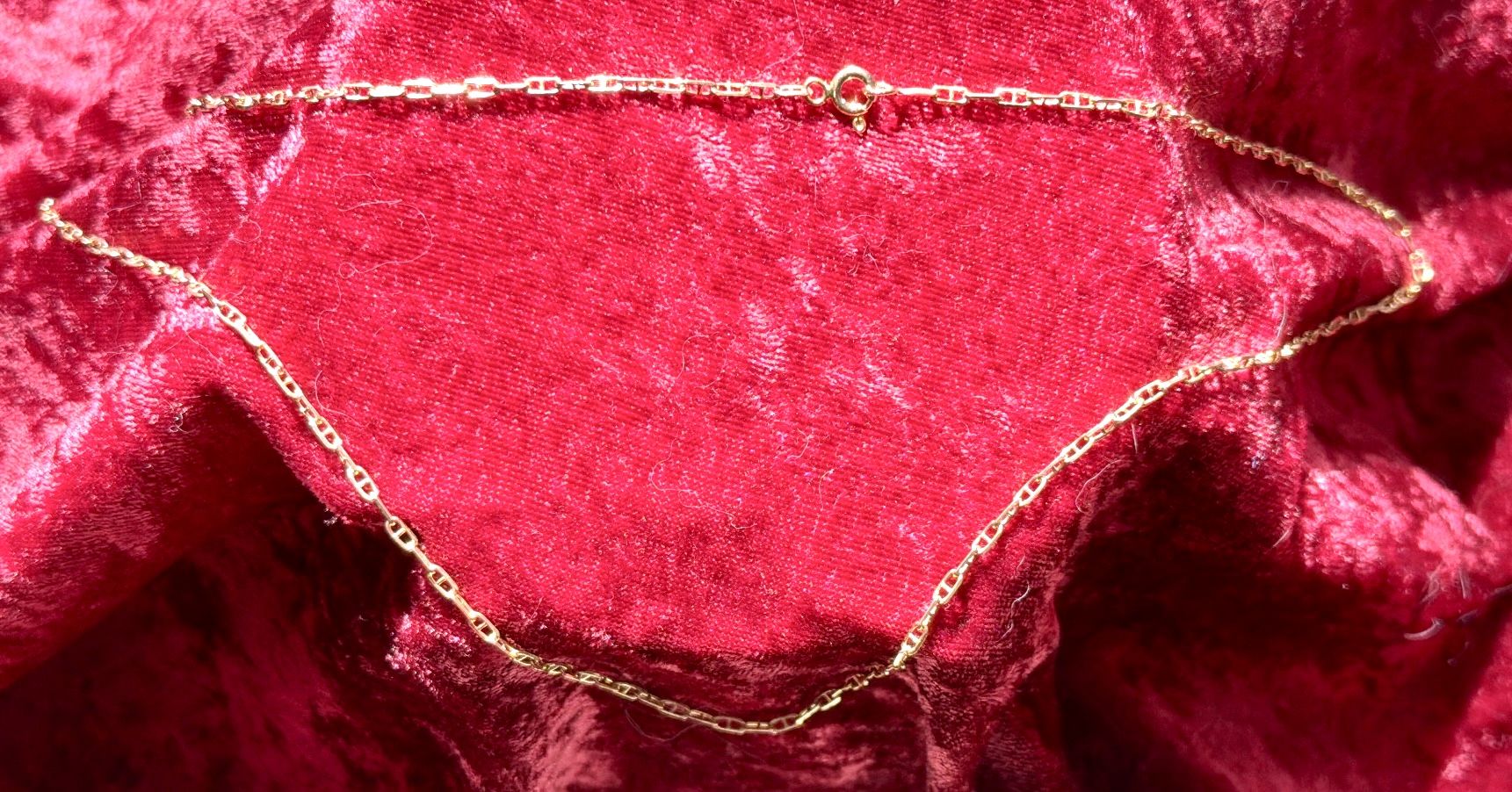 14K Yellow Gold 24” Diamond Cut Mariner Link Necklace - photo 4