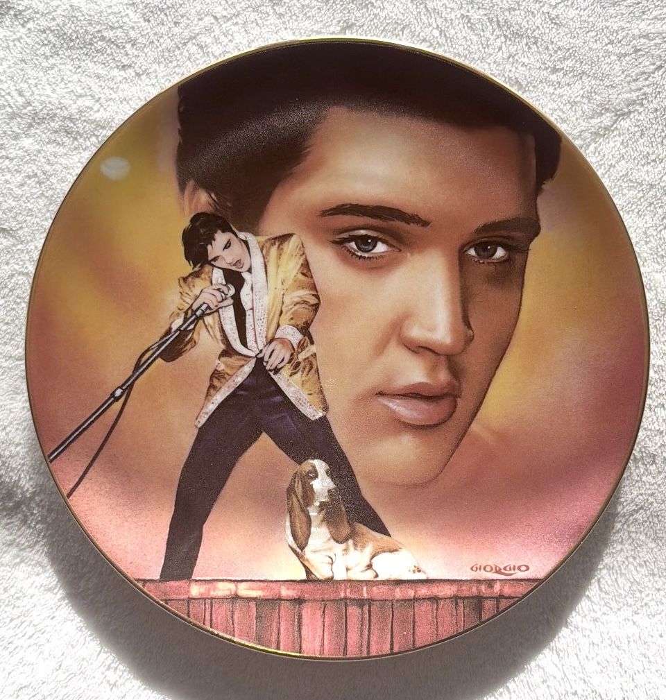 Elvis Presley "Hound Dog" Collector Plate - Limited Edition