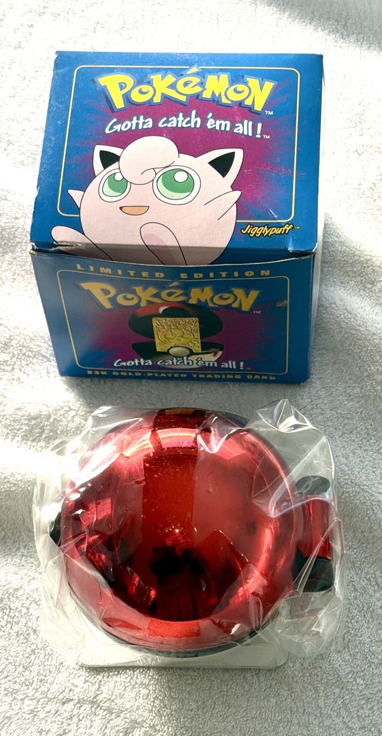 Pokemon 23K Gold Jigglypuff Card - Burger King 1999