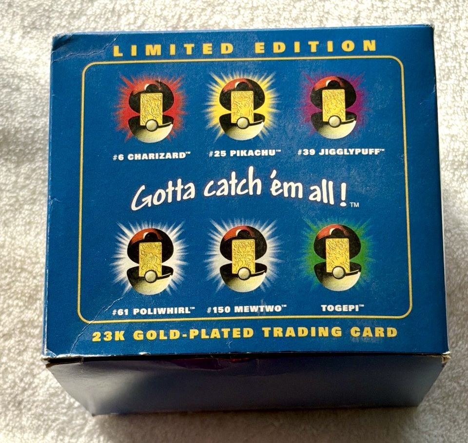 Pokemon 23K Gold Jigglypuff Card - Burger King 1999 - photo 5