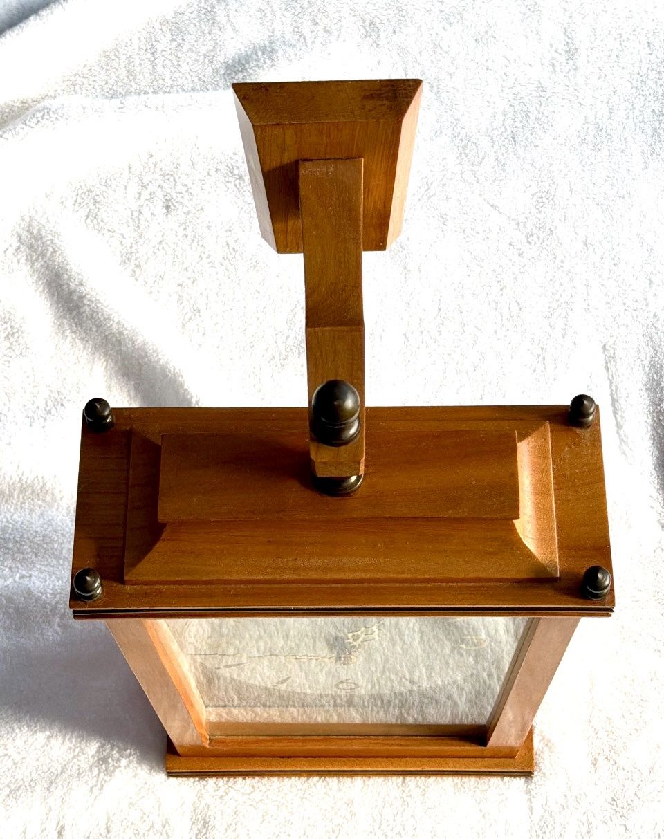 Welby Zodiac Face Wall/Mantel Clock - Vintage Quartz Wood Case - photo 5