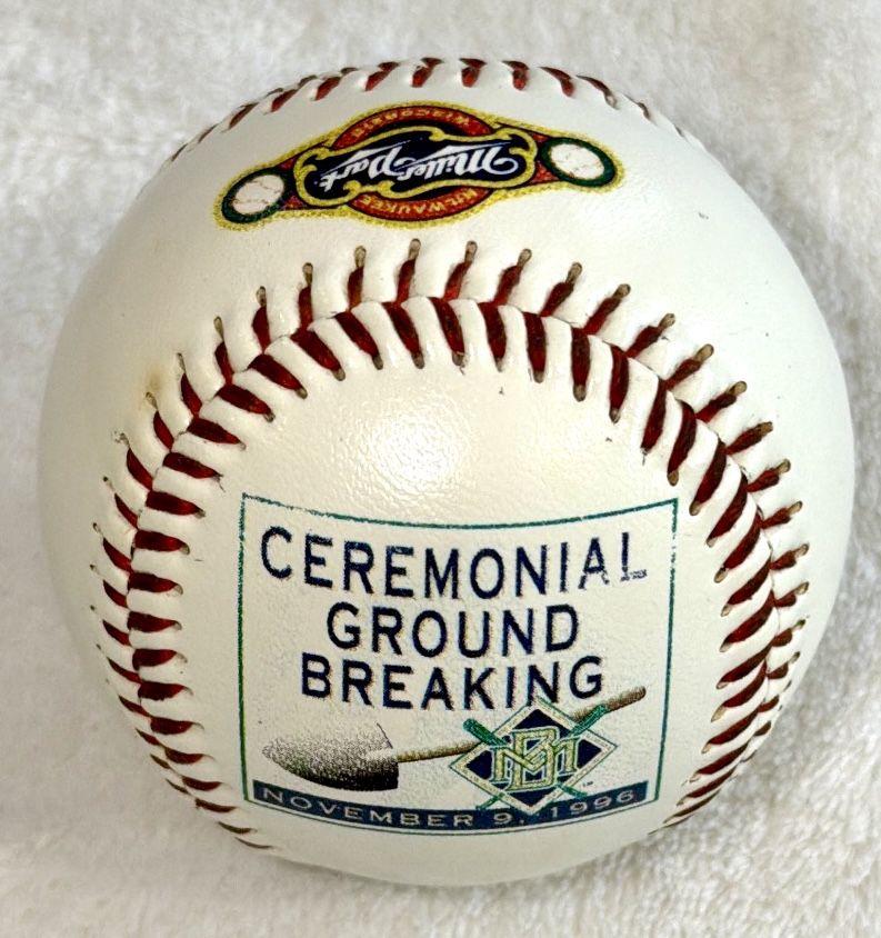 Milwaukee Brewers Miller Park Ground Breaking Baseball 1996 - photo 2