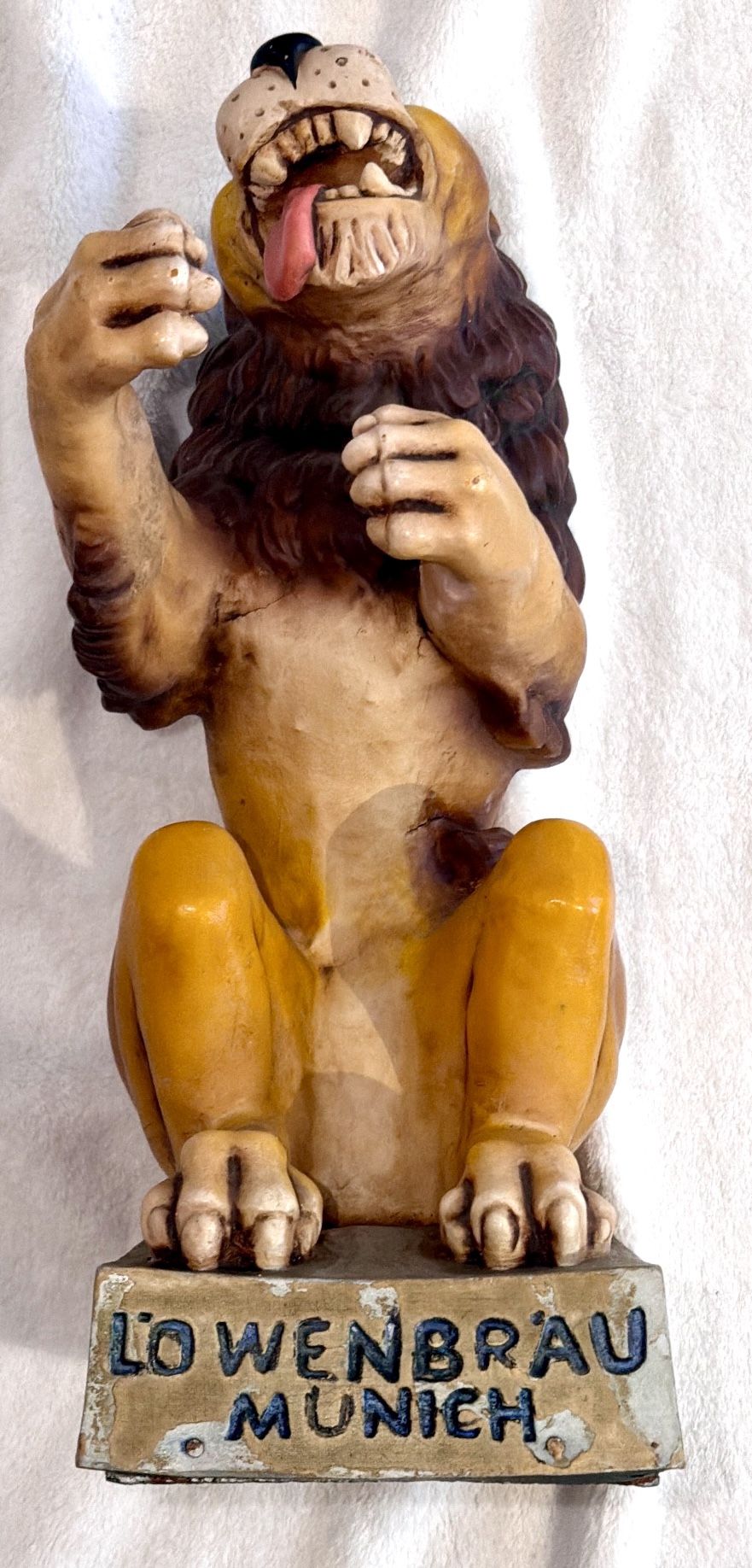 Vintage Lowenbrau Beer Lion Display Figure - 1960s - photo 3