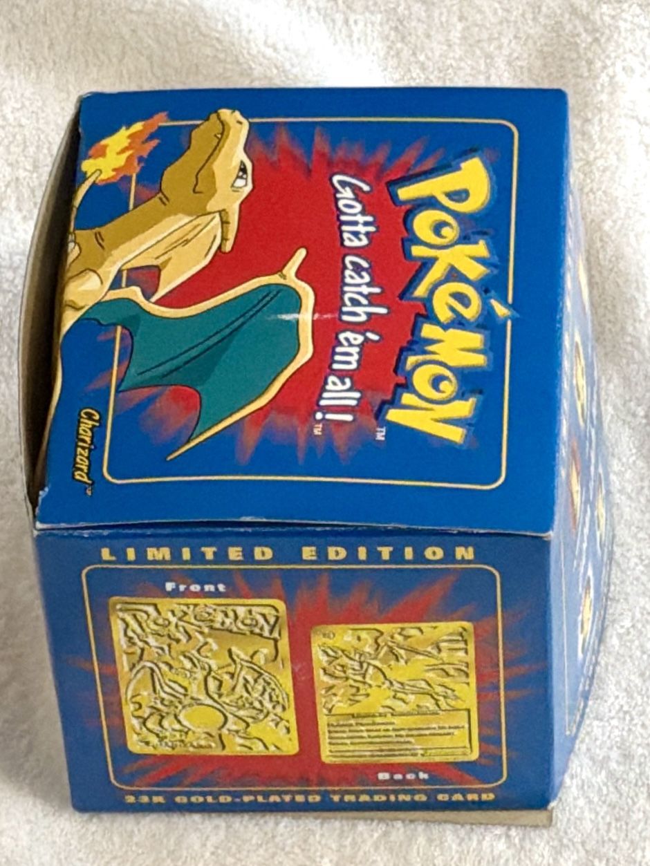 1999 Pokemon Charizard #6 Gold Plated Card - Sealed - photo 2