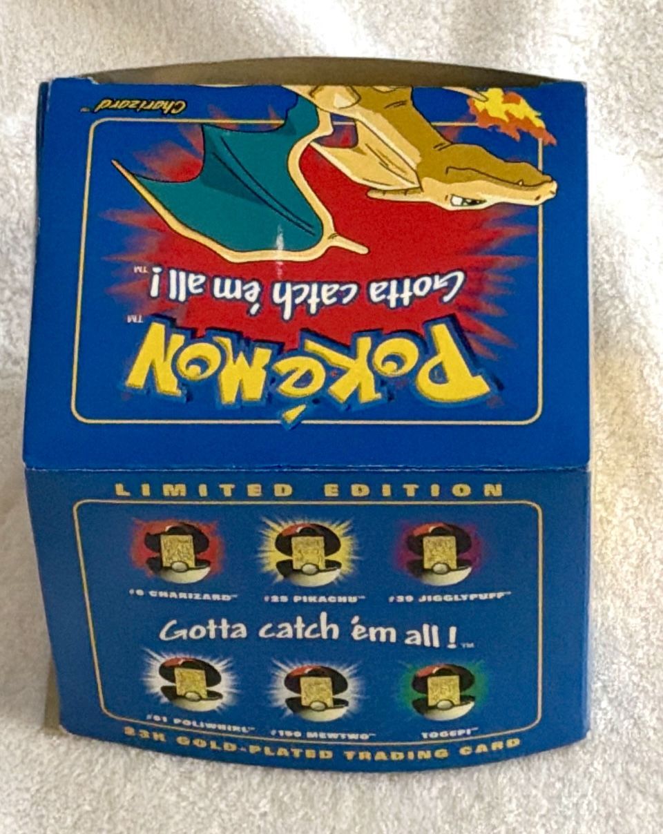 1999 Pokemon Charizard #6 Gold Plated Card - Sealed - photo 3