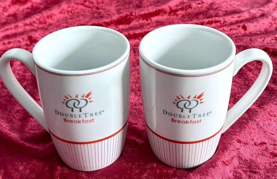 Vintage Double Tree Hotel Breakfast Mugs - Set of 2 - photo 2