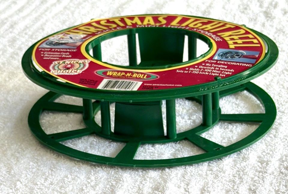 Christmas Light Reel-Wrap-N-Roll Storage Set of 2 - New - photo 3