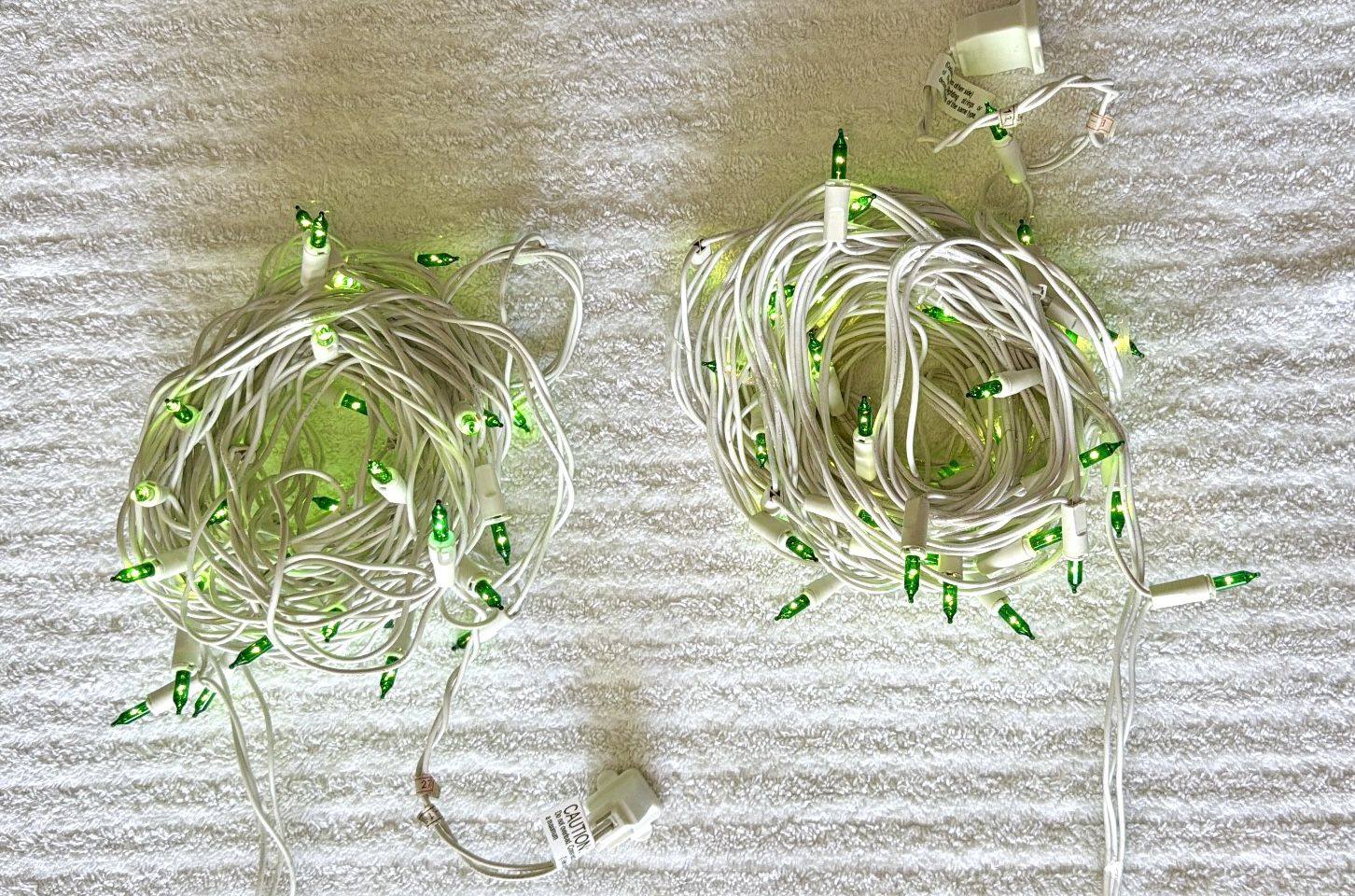 50 Light Green Color Christmas Lights-Indoor/Outdoor Set of 2-Ne - photo 2
