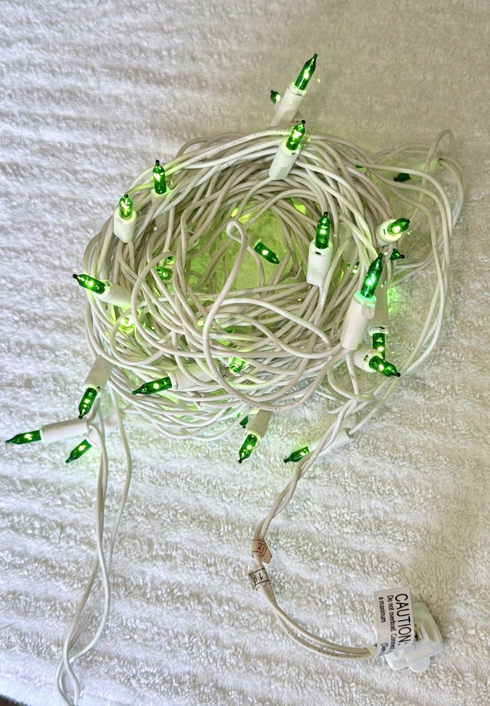 50 Light Green Color Christmas Lights-Indoor/Outdoor Set of 2-Ne - photo 4