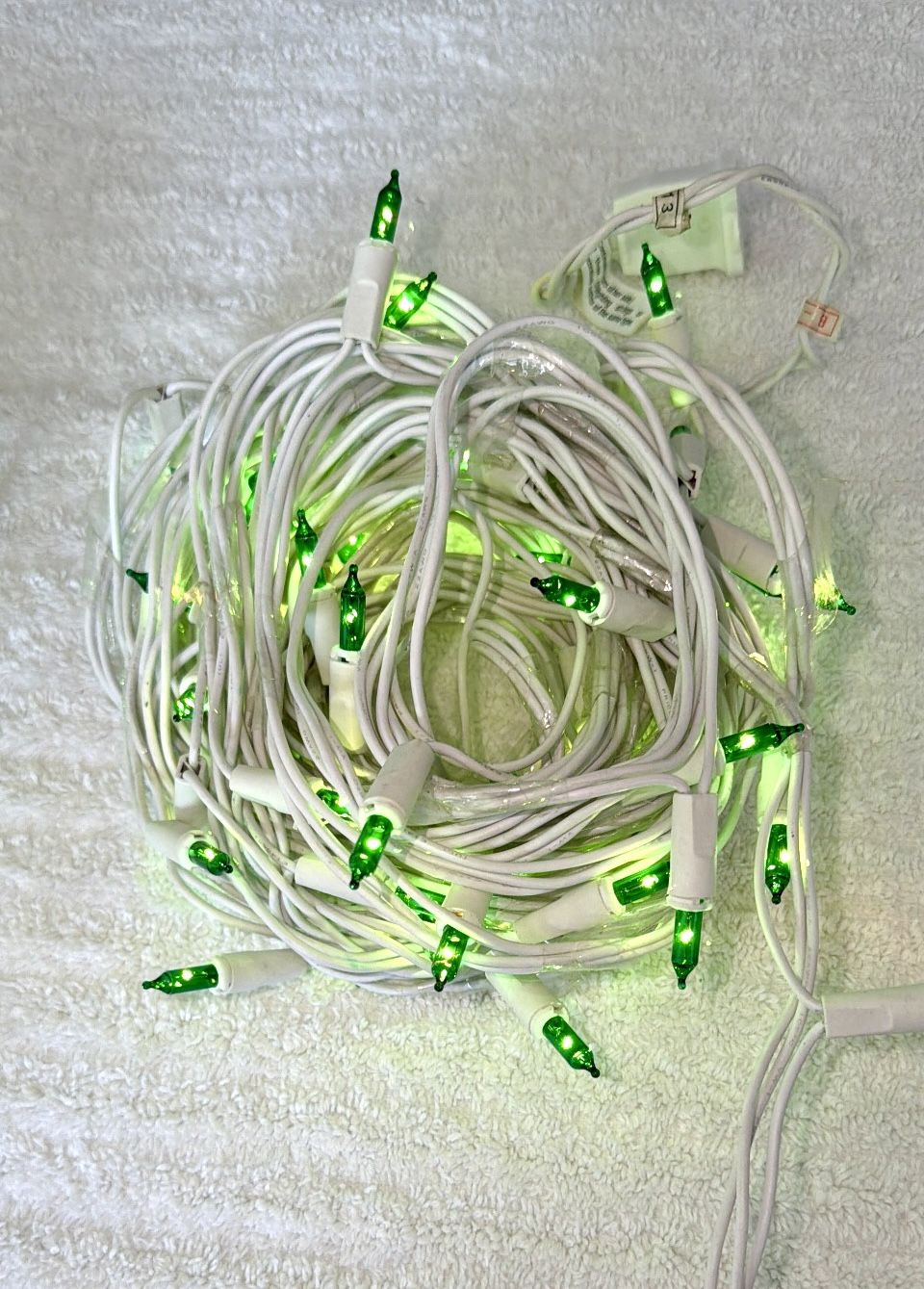 50 Light Green Color Christmas Lights-Indoor/Outdoor Set of 2-Ne - photo 5