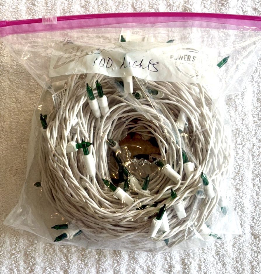 100 Light Strand -Green Color Christmas Lights-Indoor / Outdoor - photo 4