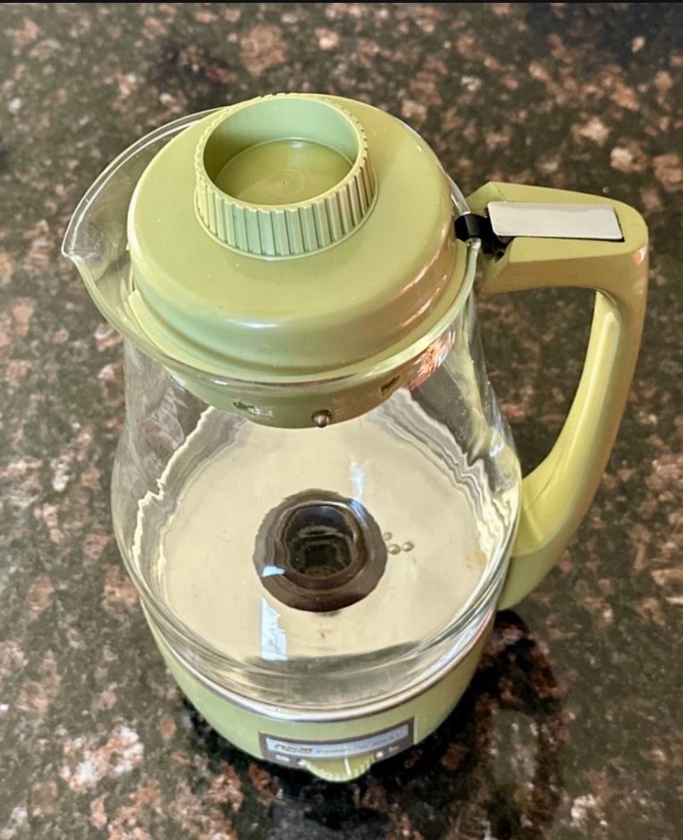Vintage Proctor-Silex Green Coffee Percolator 10 Cup MCM
