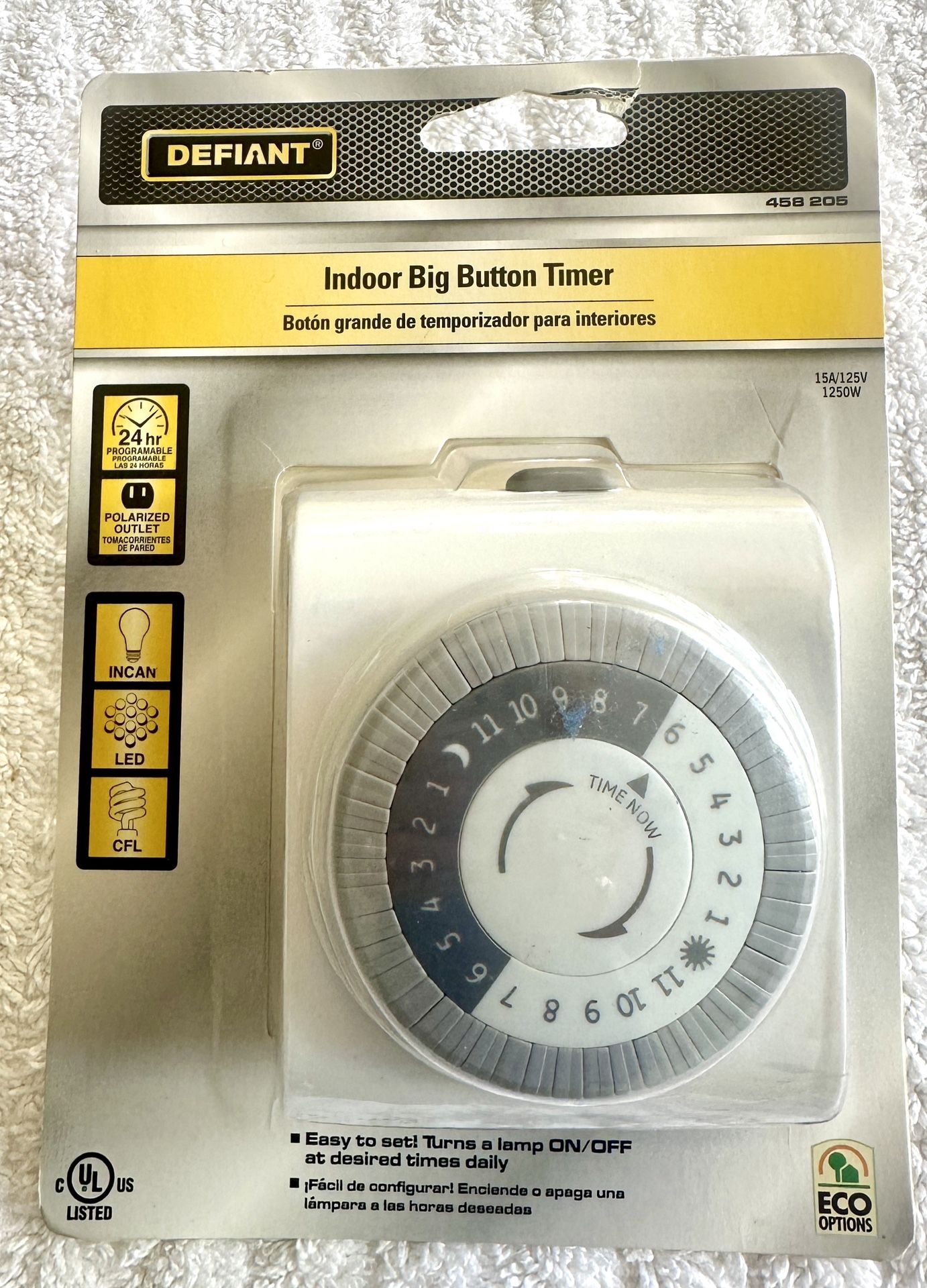 24-Hour Plug-In Mechanical Timer - Defiant (New)