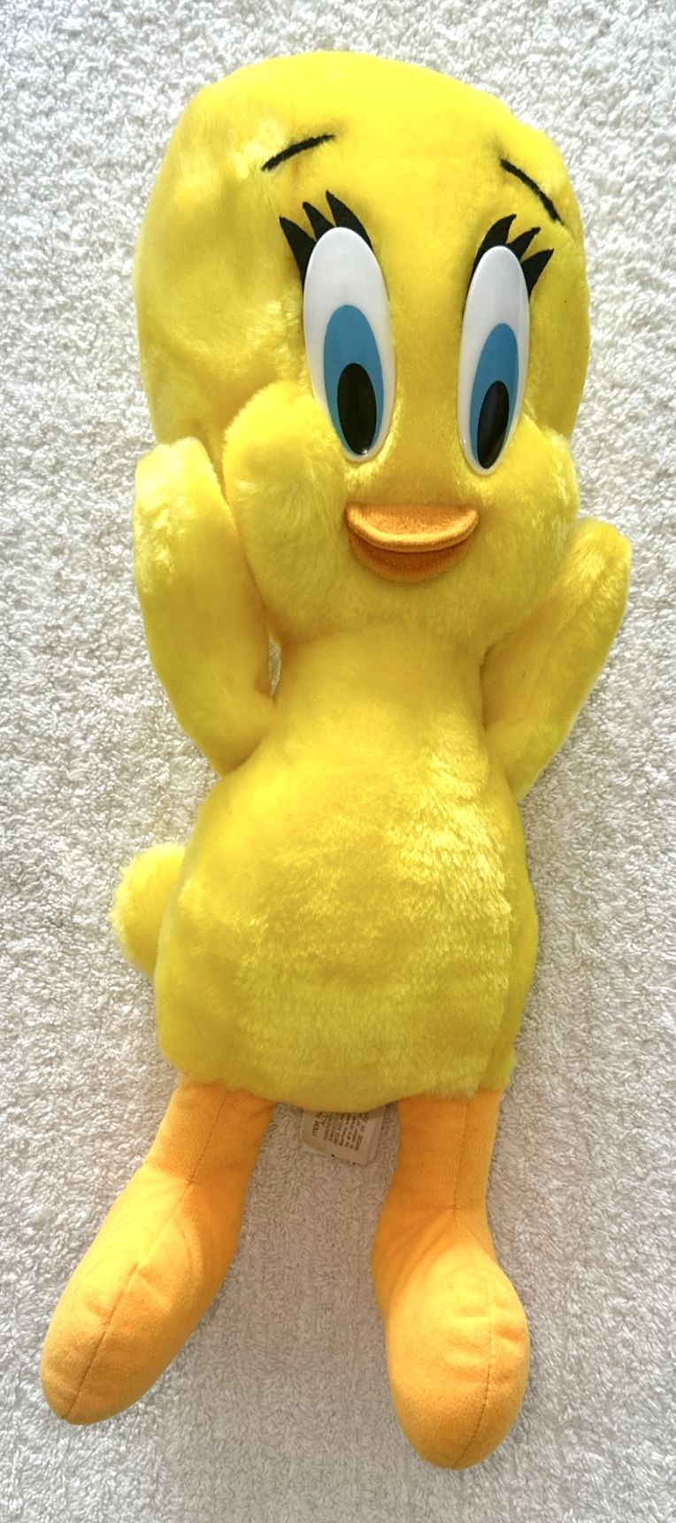 Vintage 1993 Tweety Bird Plush - 16" Tall - Mighty Star
