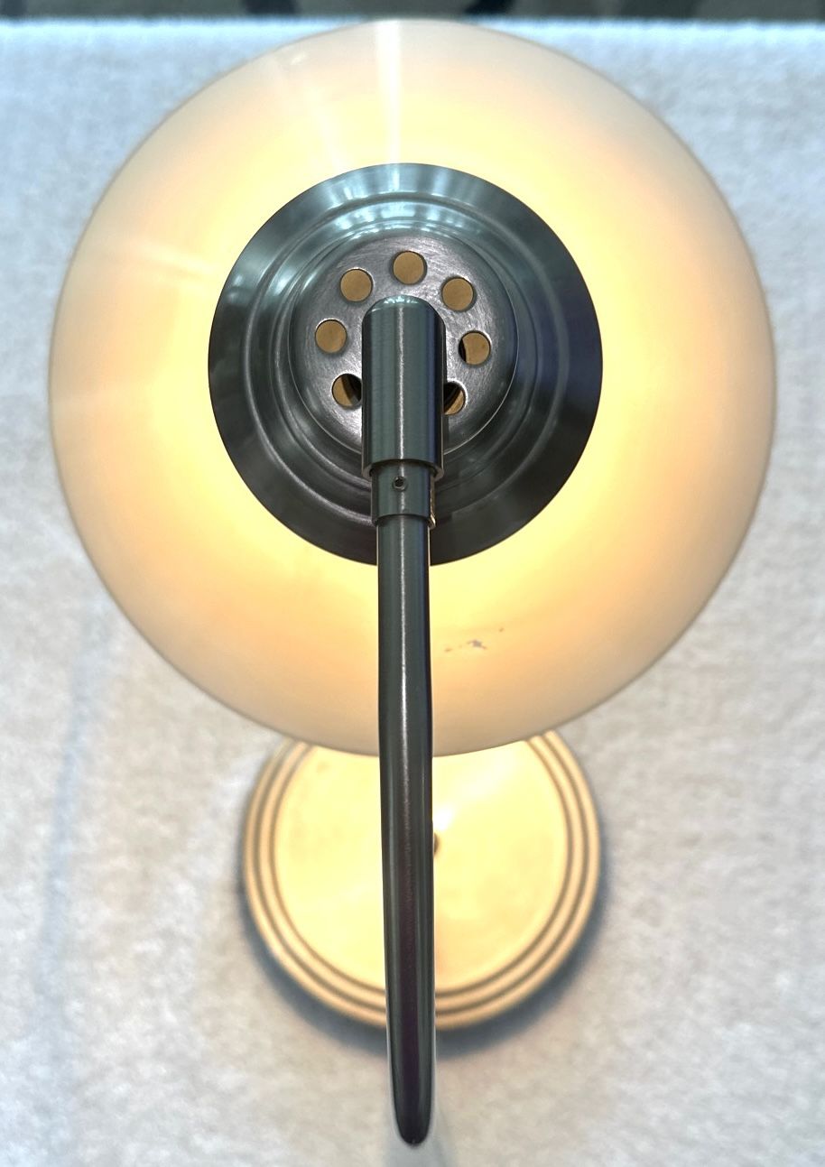 IKEA Kroby Lamp - Milk White Glass Shade, Chrome Base - photo 4