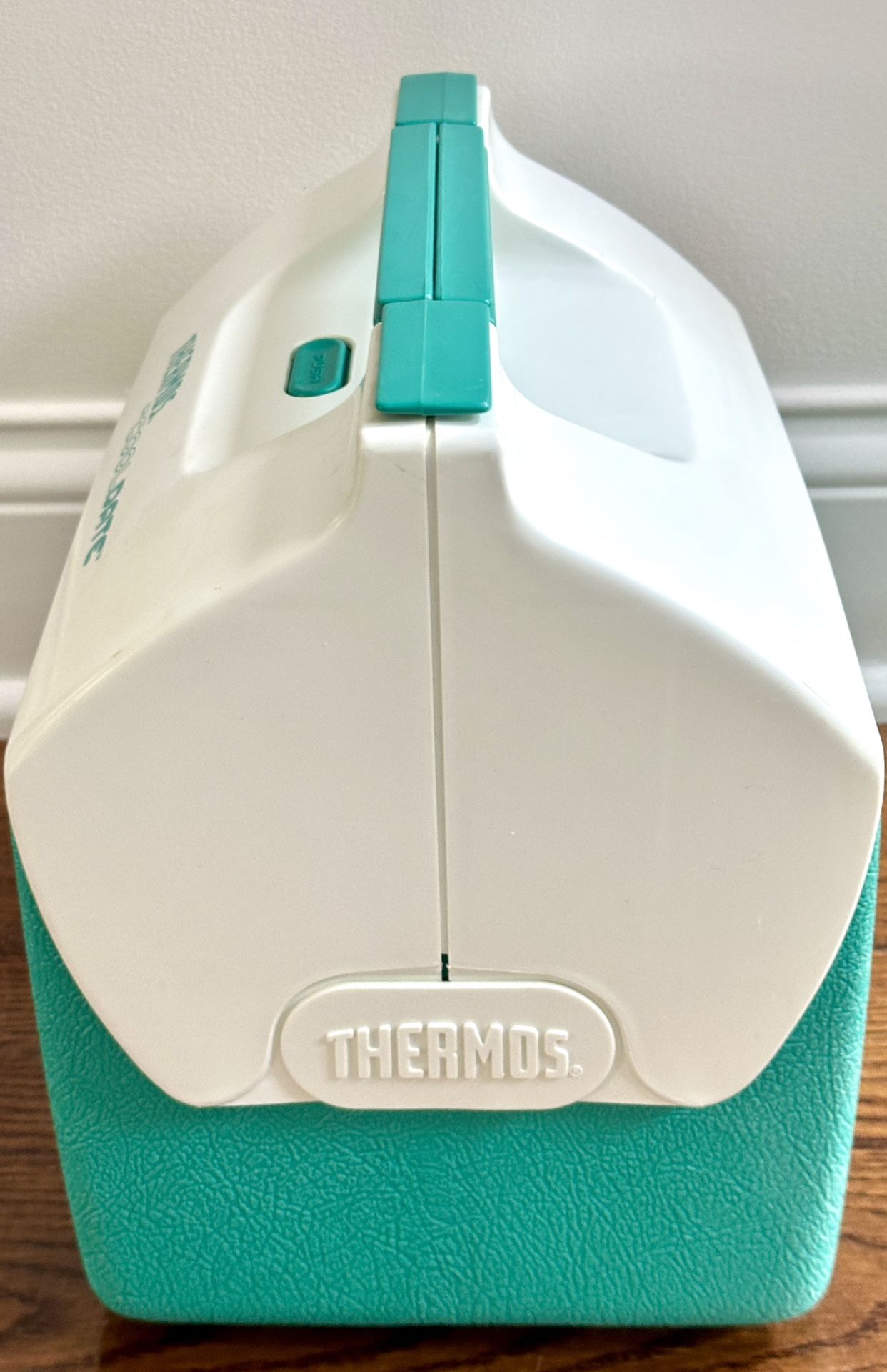 Vintage Thermos Lil Cool Date Cooler Teal & White - photo 3