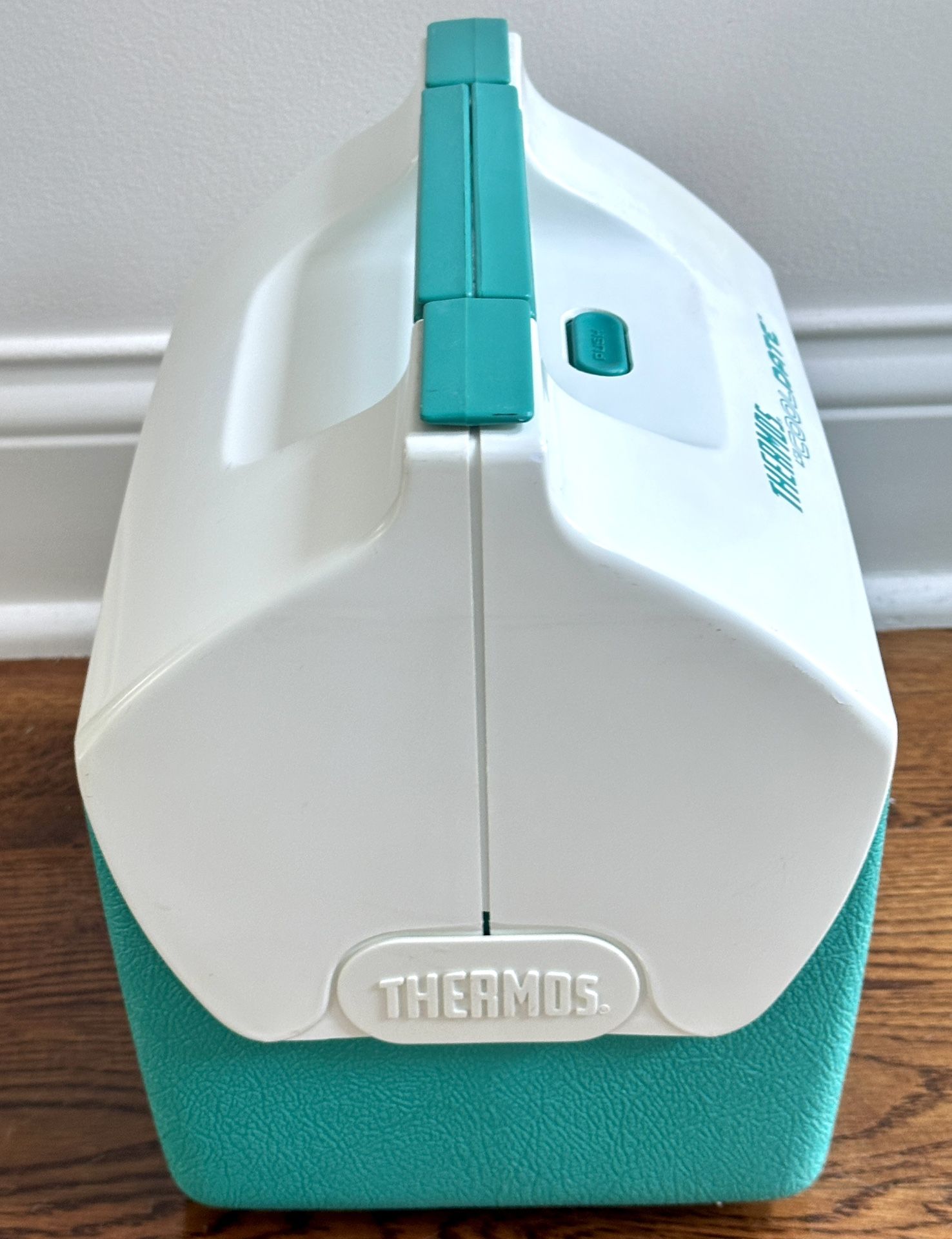 Vintage Thermos Lil Cool Date Cooler Teal & White - photo 4