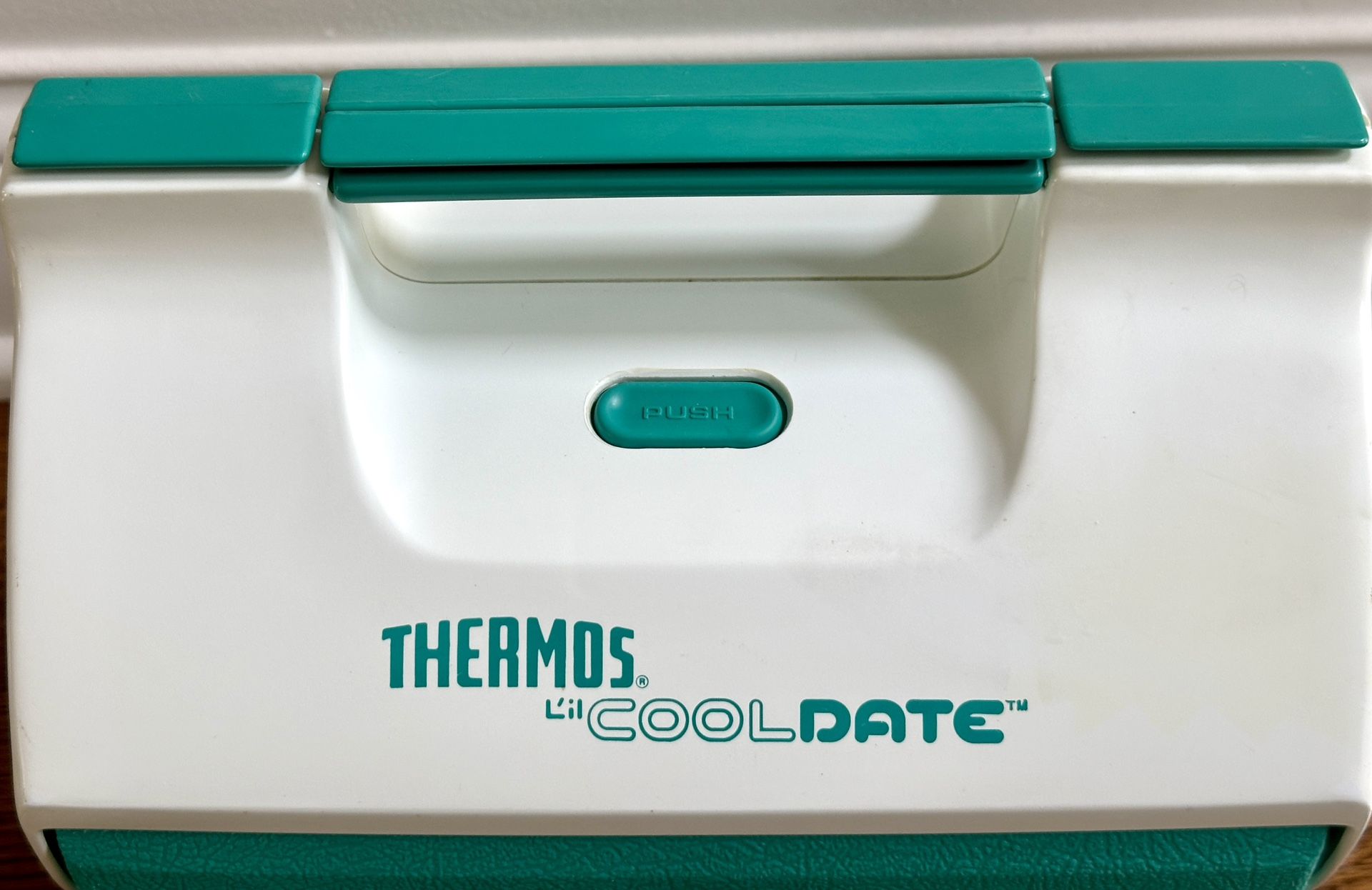 Vintage Thermos Lil Cool Date Cooler Teal & White - photo 5