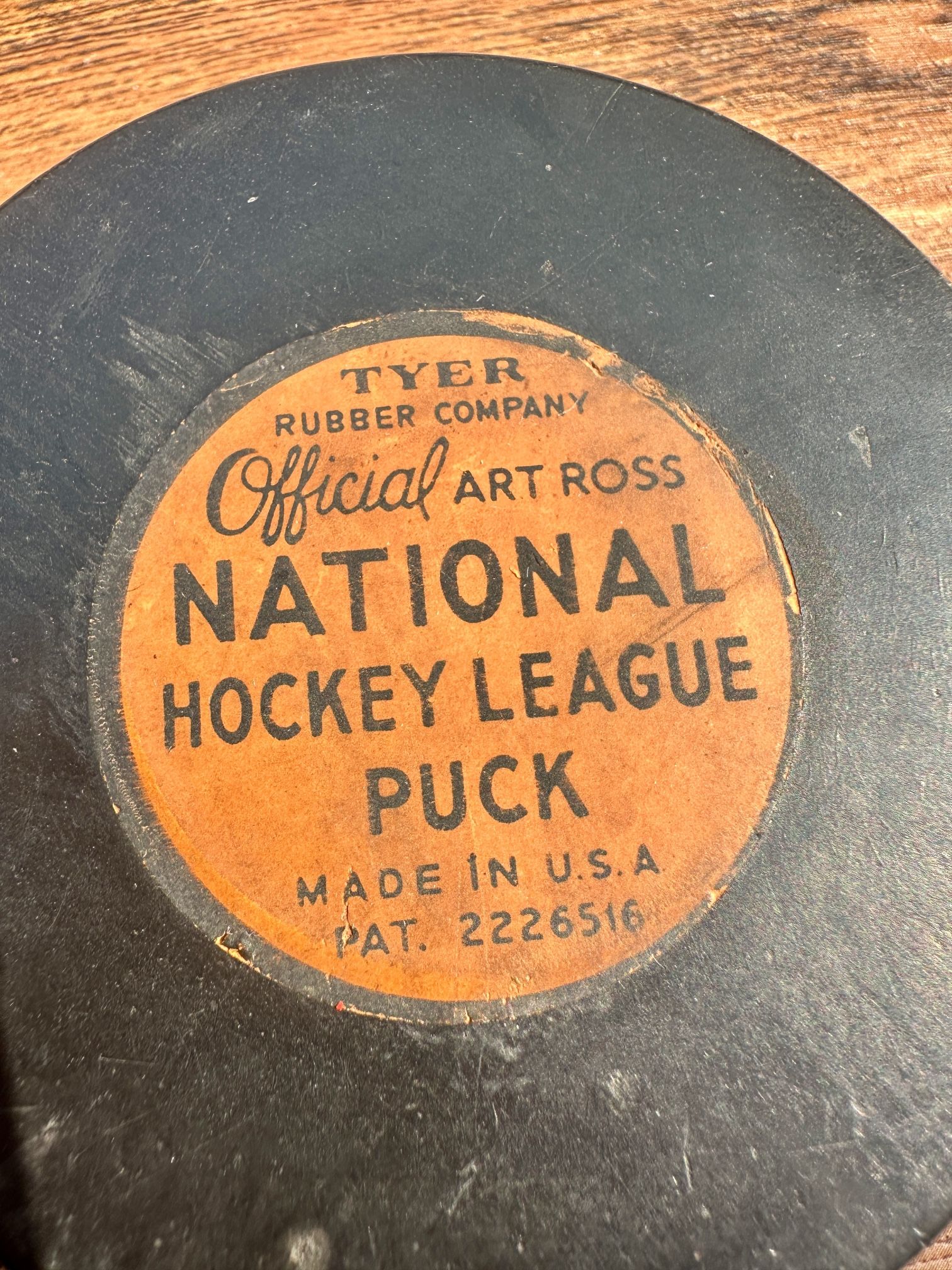 Art Ross NHL Official Puck - Tyer Rubber Co. Vintage - photo 4