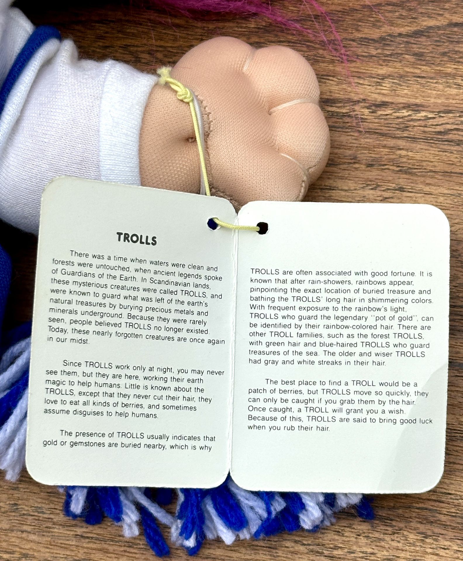 Russ Troll Kidz Cheerleader Doll - Blue & White Outfit - 12" Vin - photo 5