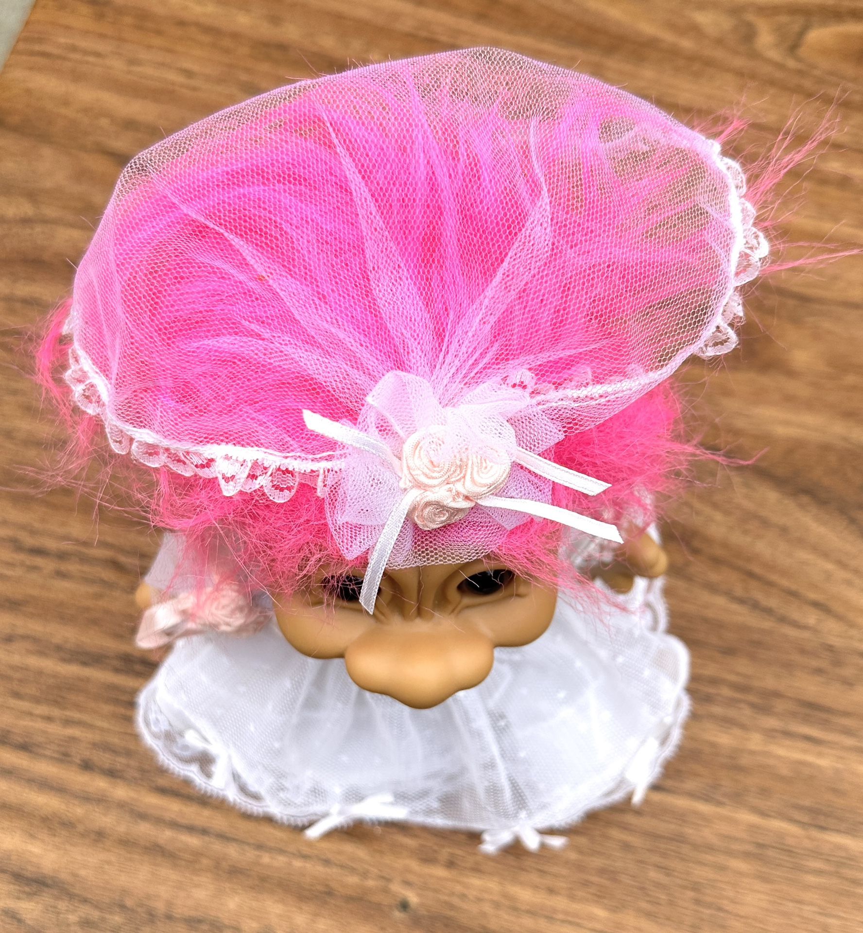 Russ Berrie Good Luck Troll Bride Doll Vintage New! - photo 3
