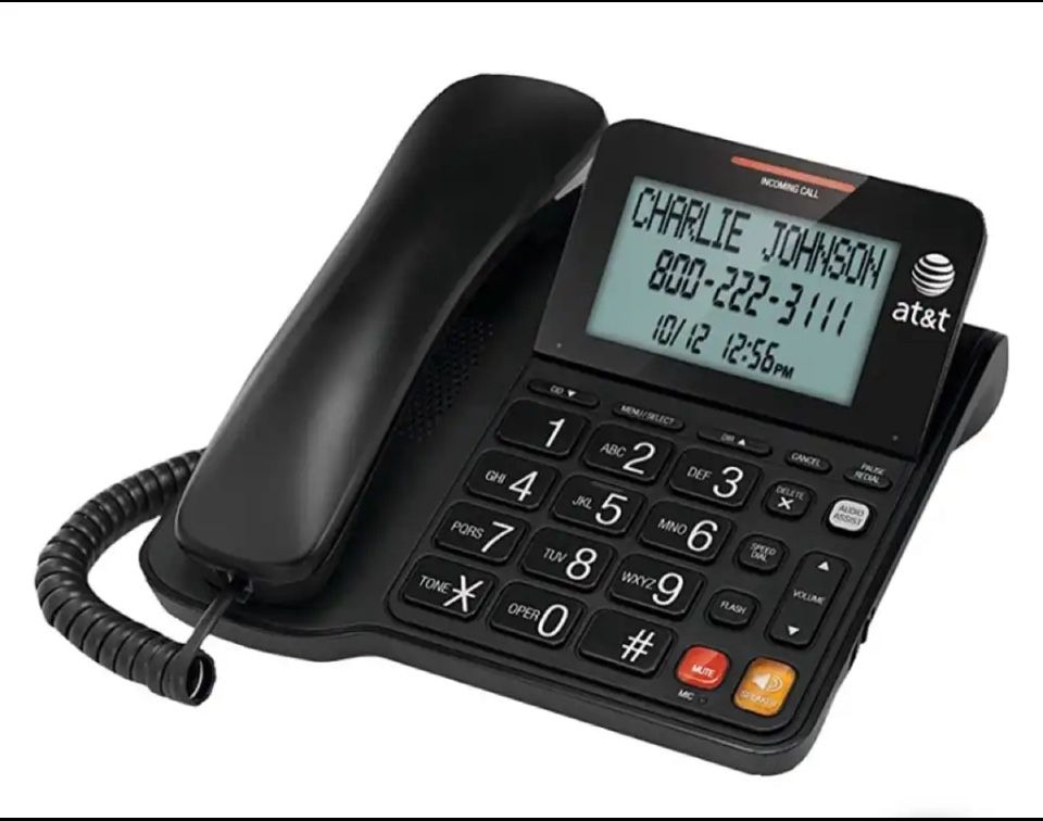 AT&T Corded Telephone with Speakerphone, Large Display - photo 4